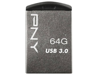 $5 off PNY Micro Metal USB 3.0 32GB Flash Drive, P-FDI32GMT30-GE