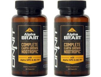 66% off Onnit Alpha Brain Advanced Brain Booster Nootropic Capsules