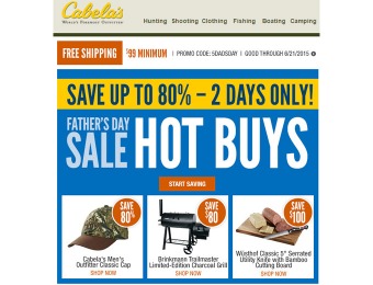 Cabela's Father's Day Sale - Up to 80% Off Sporting Goods & More