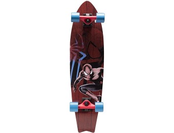 75% off Marvel Comics 31" Spider-Man Longboard Skateboard