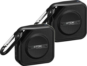 $75 off TDK Life On Record Trek Bluetooth Wireless Speaker, 2 Pack