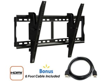 67% off @.com Tilting Wall Mount for 37" to 84" TVs and HDMI Cable