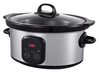 5qt Oval Stainless Steel Digital Slow Cooker Deal