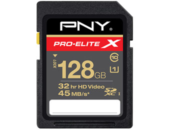 54% off PNY P-SDX128U2-GES3 128GB SDXC Class 10 Memory Card