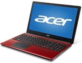 $75 off Acer Red Aspire E1 15.6" Laptop PC (Celeron/4GB/500GB)