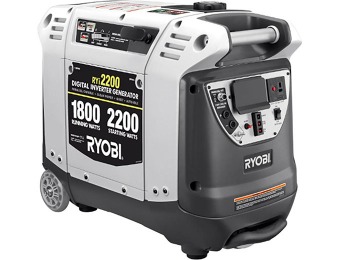 $200 off Ryobi RYI2200G 2,200W Gasoline Powered Generator