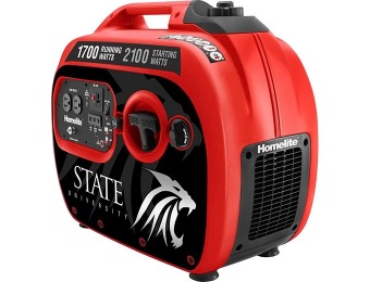 $180 off Homelite UTI2100R Skinit 2100W Red Gas Powered Generator