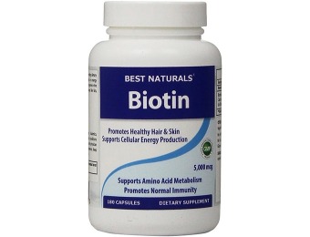 94% off Shop Best Naturals Biotin 5 mg, 180 Caps