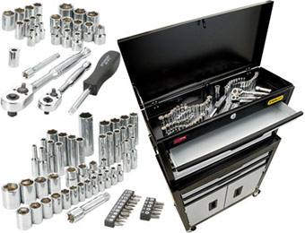 Stanley 85-Piece Mechanics Tool Set and Rolling Toolbox for $99