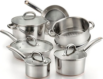 $120 off T-fal Ultimate Stainless Steel 10-Pc Cookware Set