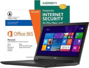 $100 off Dell Inspiron 15.6" Laptop + Microsoft Office + Security