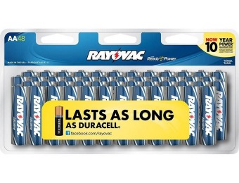 50% off (48-Pack) Rayovac AA Batteries
