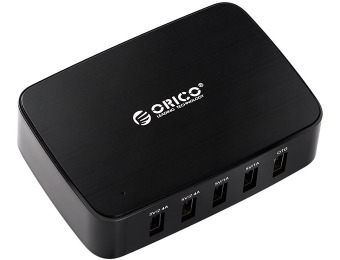 84% off ORICO DCT-5U 8A 40W 5-Port Smart USB Wall Charger