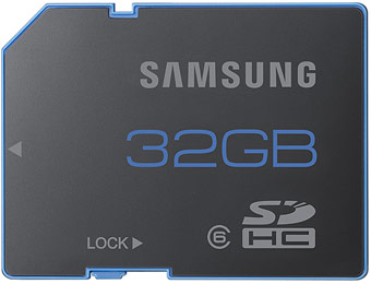 86% off Samsung 32GB SDHC Class 6 Memory Card