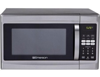 $78 off Emerson 1.3 cu ft 1000W Stainless Microwave Oven, Refurb