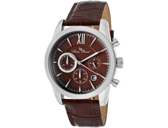 93% off Lucien Piccard Mulhacen Men's Brown Leather Watch