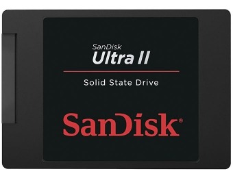 $86 off SanDisk Ultra II 480GB SATA III SSD, 2.5", 7mm Height