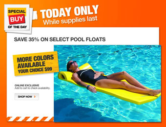 35% off Super Soft Sunsation Pool Floats