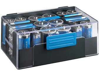$10 off Dynex 42-Pack Assorted Batteries with Storage Box