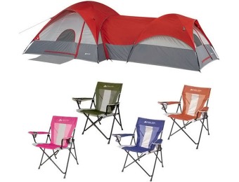 $80 off Ozark Trail ConnecTENT 8-Person 2-Dome Tent + 4 Chairs