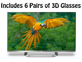 52% off LG 55LM8600 55" 3D HDTV w/ 6 Pairs of 3D Glasses