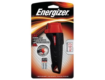 Deal: $8 off Energizer ENRUB22E Rubber LED Flashlight - Red/Black