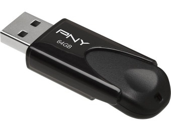 79% off PNY Attaché 64GB USB 2.0 Flash Drive P-FD64GATT03-GE
