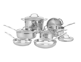$344 off Cuisinart 77-11G Classic Stainless 11-Pc Cookware Set