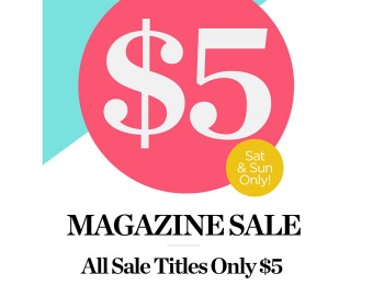 DiscountMags Magazine Sale - $5 Subscription All Titles Sale