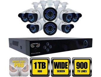 $187 off Night Owl X100 8-Ch 960H System, 1TB, 8 Cameras