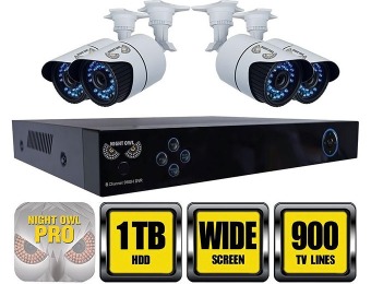 $100 off Night Owl X100 8-Ch 960H System, 1TB, 4 Cameras