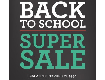 DiscountMags Back to School Magazine Sale - Titles from $4.50
