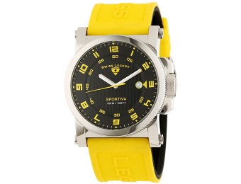 95% off Swiss Legend 40030-01-YAS Sportiva Yellow Silicone Watch