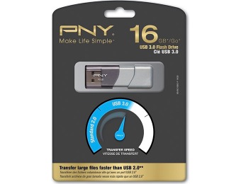 30% off PNY Turbo Plus 16GB USB 3.0 Flash Drive