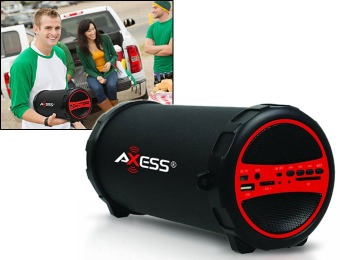 52% off Axess Portable Bluetooth Indoor/Outdoor 2.1 Hi-Fi Speaker