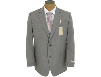 65% off Michael Kors Men's Light Gray Pinstripe Wool Suit