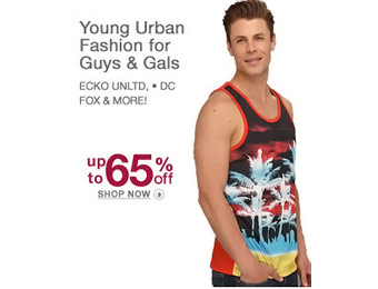 Up to 65% off Young Urban Fashion for Guys & Gals