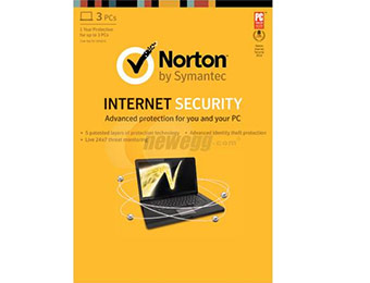 Symantec Norton Internet Security 2013 (3 PCs) - Free w/ rebate