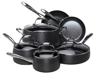 $70 off EarthPan 10-Pc Hard Anodized Cookware Set