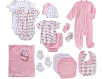 50% off Gerber Newborn Baby Girl 22-Pc Layette Shower Gift Set