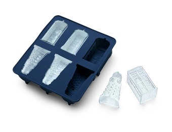 $10 off Doctor Who Tardis and Daleks Silicone Ice Cube Tray