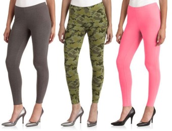 Extra 42% off Faded Glory Women's Knit Leggings, multiple colors