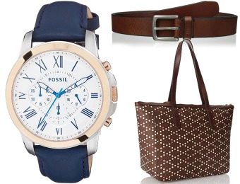 50% off Fossil Watches, Bags, Wallets, Belts and More