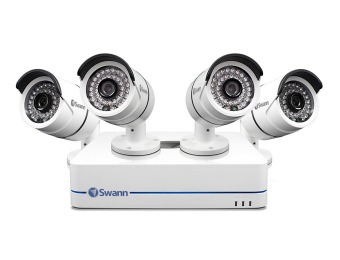 $56 off Swann 8-Ch Network Video Recorder with 4 x 720p Cameras