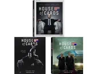 $118 off House of Cards: Seasons 1-3 DVD Bundle