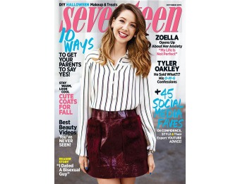 $31 off Seventeen Magazine Subscription, $4.50 / 10 Issues