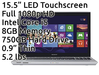 $130 off Sony VAIO T Ultrabook 15.5" Touch-Screen Laptop