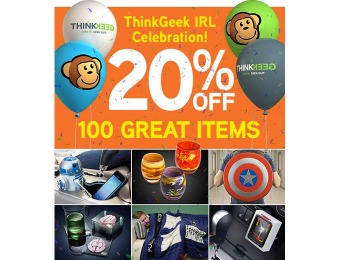 ThinkGeek IRL Celebration Sale - 20% off 100 Great Items