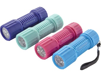 Deal: 30% off 4-Pack Insignia NS-CFL02-4 LED Flashlights