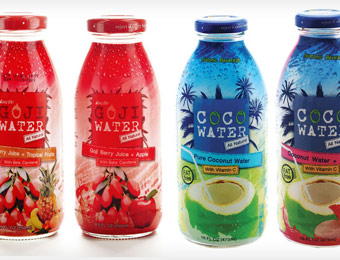 17% off 12-Pack Exotic CoCoWater and GojiWater, 8 Flavors